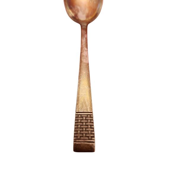 National Silver Co Calvalcade Sugar Spoon Silverplate 6" 1946 Vintage Art Deco - Picture 5 of 8